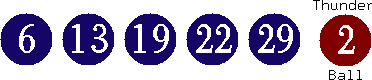 06 13 19 22 29 (02)