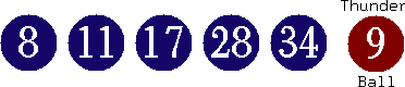 08 11 17 28 34 (09)