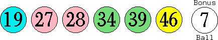 19 27 28 34 39 46 (07)