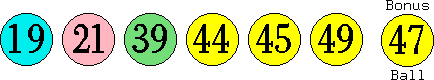 19 21 39 44 45 49 (47)