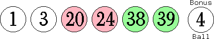 01 03 20 24 38 39 (04)