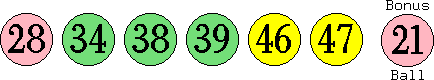 28 34 38 39 46 47 (21)